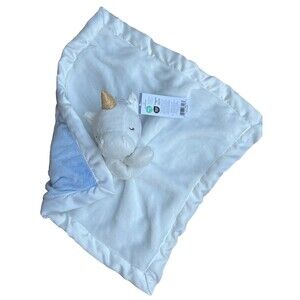 Carters Baby Security Blanket Stuffed Unicorn Blue White Lovey New Style 68426